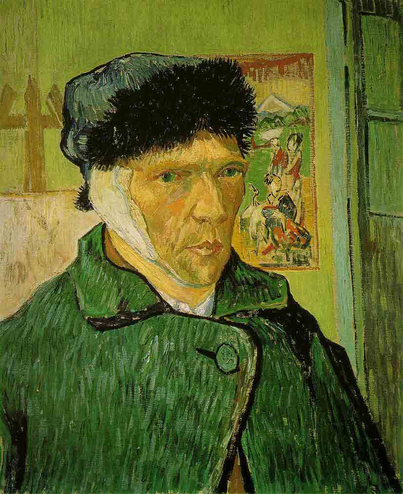 Self-Portrait-ear - Van Gogh Painting On Canvas